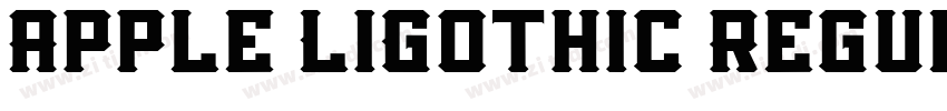 Apple LiGothic Regul字体转换